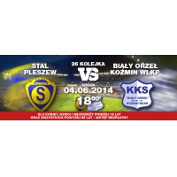 Zaległy mecz: Stal Pleszew vs Biały Orzeł Koźmin Wlkp. (środa 04 czerwca 2014 godz. 18:00)